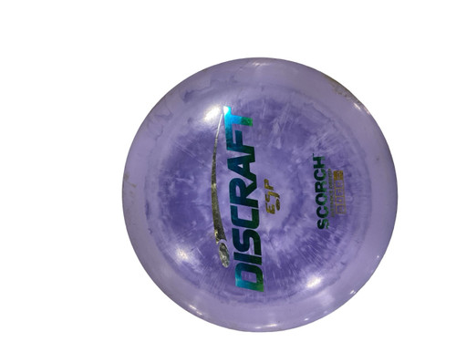 Vist Large View of Product Image Which is Used Discraft ESP SCORCH Disc Golf Driver Purple