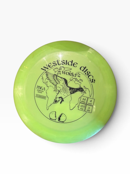 Vist Large View of Product Image Which is Used Westside WORLD TOURNAMENT Disc Golf Driver Green