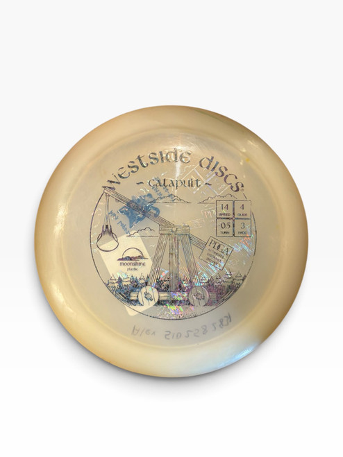 Vist Large View of Product Image Which is Used Westside CATAPULT Disc Golf Driver Beige