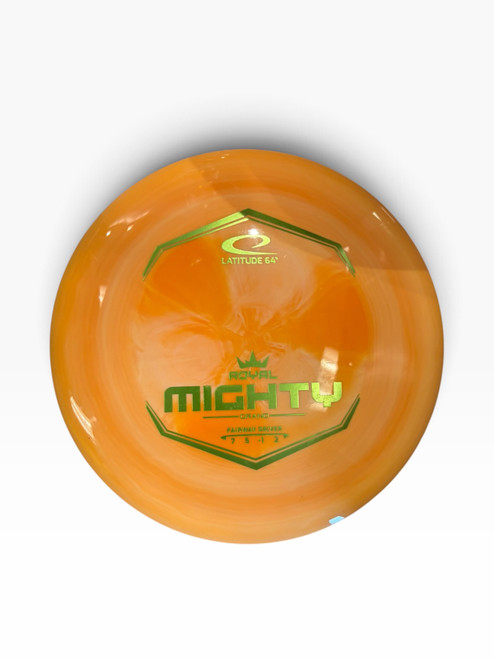 Vist Large View of Product Image Which is Used Latitude 64 ROYAL MIGHTY Disc Golf Driver Orange