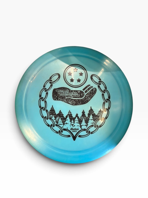 Vist Large View of Product Image Which is Used Westside SOUTHERN INDIANA Disc Golf Driver Carolina Blue