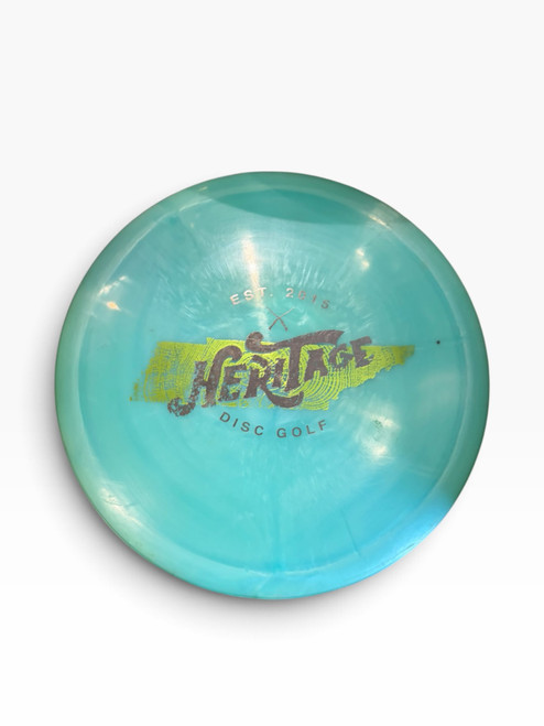 Vist Large View of Product Image Which is Used Dynamic Discs HERITAGE Disc Golf Driver Carolina Blue