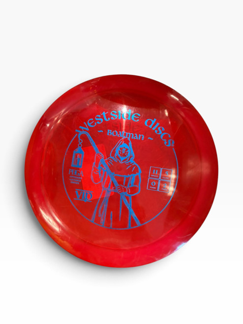 Vist Large View of Product Image Which is Used Westside BOATMAN Disc Golf Driver Red