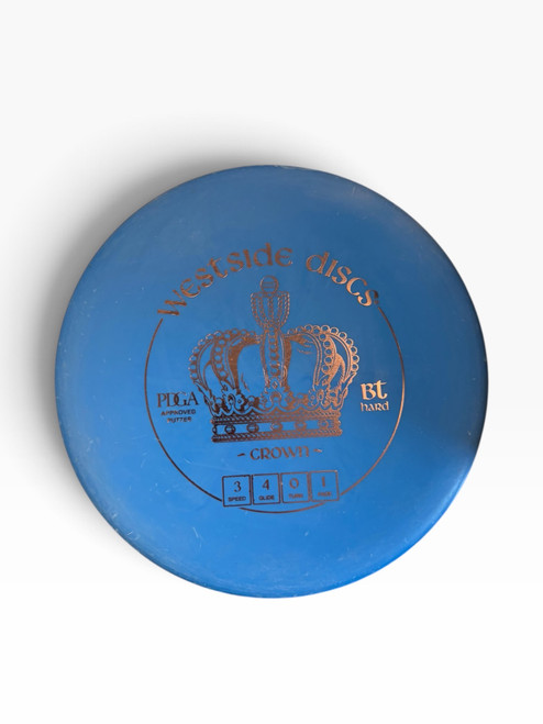 Vist Large View of Product Image Which is Used Westside CROWN Disc Golf Putter Royal Blue