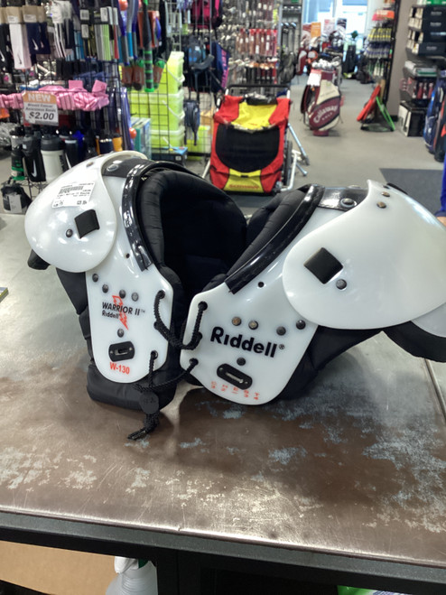 Used Riddell WARRIOR II XL Football Shoulder Pads 10672-S000300636