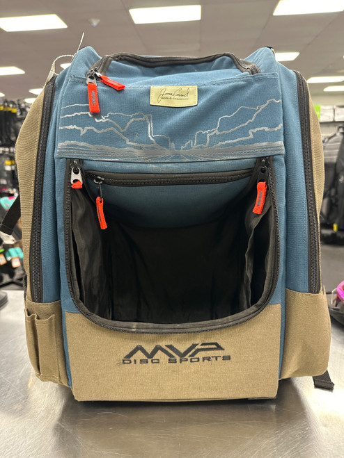 Vist Large View of Product Image Which is Used MVP VOYAGER Disc Golf Backpack Navy Blue