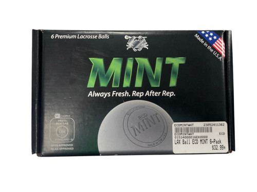 Vist Large View of Product Image Which is New East Coast Dyes MINT Lacrosse Balls White