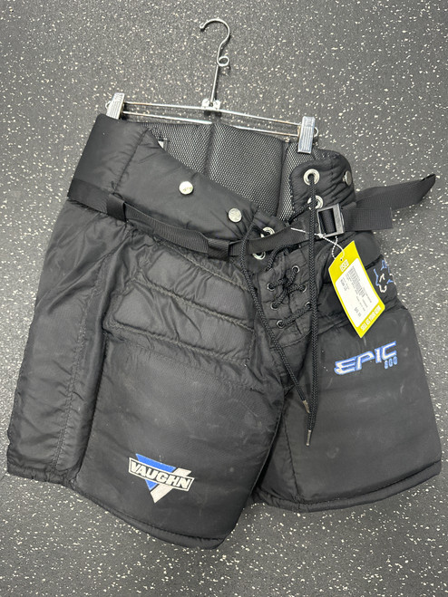 Vist Large View of Product Image Which is Used Vaughn EPIC 800 Junior Goalie Pant Black LG