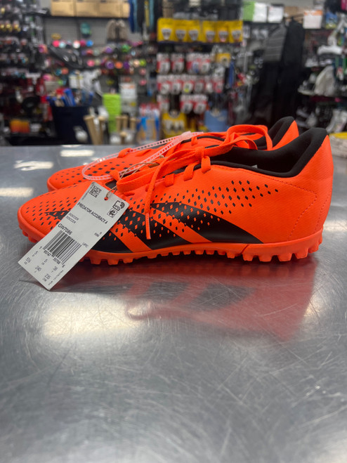 Vist Large View of Product Image Which is Used Adidas Soccer Turf Shoes Orange Junior 05.5