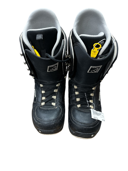 Used Burton IMPRINT Mens Snowboard Boots Black Senior 14 11732-S000335582