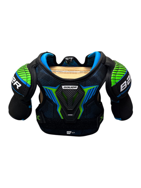 Vist Large View of Product Image Which is New Bauer BAUER X SHOULDER PAD Youth Shoulder Pads None SM