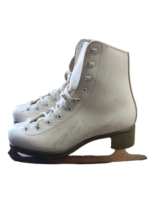 Vist Large View of Product Image Which is Used GLACIER Girls Figure Skate White Junior 02
