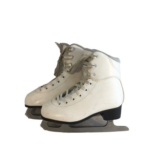 Vist Large View of Product Image Which is Used Jackson SOFT SKATE Girls Figure Skate White Adjustable