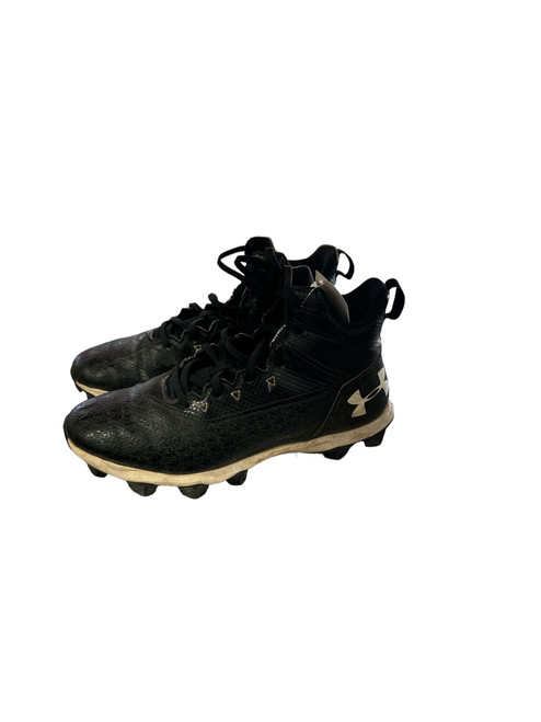 Vist Large View of Product Image Which is Used Under Armour Jr FB Cleats Black Junior 06.5