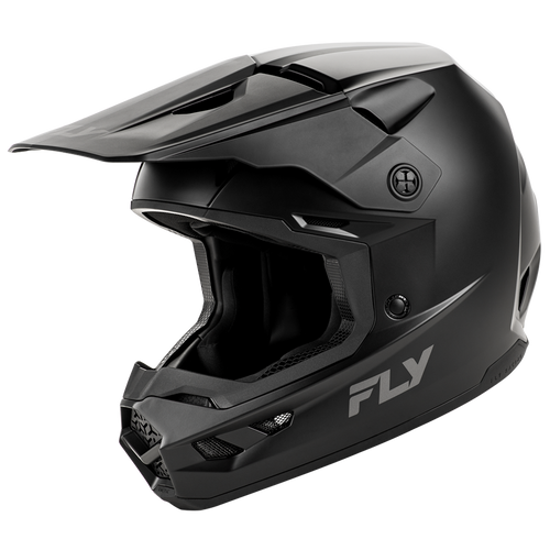Vist Large View of Product Image Which is New Fly Racing Kinetic Solid Motocross Helmet Matte Black- Adult XS 11709-44173-8673XS