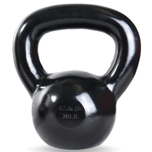 Vist Large View of Product Image Which is New CAP ENAMEL COATED CAST IRON KETTLEBELL 20LB SDK2020