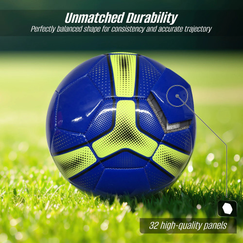 Vist Large View of Product Image Which is New Vizari Cordoba Soccer Ball- Cyan Blue Size 4