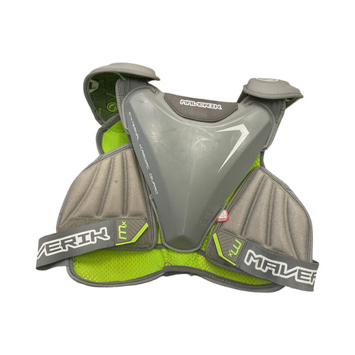 Vist Large View of Product Image Which is Maverik, MX, Lacrosse, Rib Pads, Grey, SM
