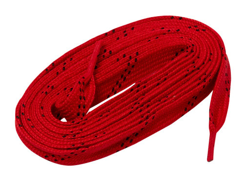 New Hockey Non-Waxed Laces-Red/Black Vist Large View of Product Image Which is New Hockey Non-Waxed Laces-Red/Black