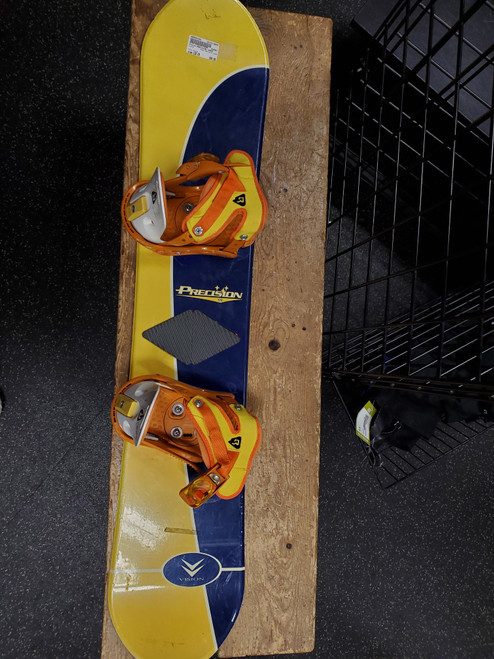 Vist Large View of Product Image Which is Used Vision PRECISION 120CM Boys Board/Binding Orange 120 cm