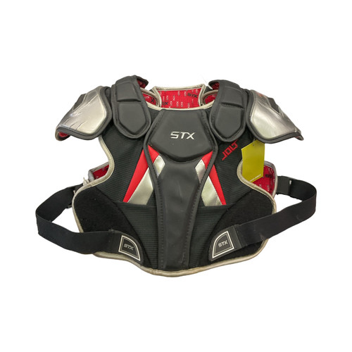 Vist Large View of Product Image Which is Used, STX, JOLT, Lacrosse, Rib Pads, Grey, LG