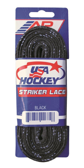 Vist Large View of Product Image Which is USA HOCKEY LACES BLACK NON WAXED 120"