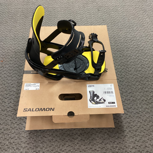 Vist Large View of Product Image Which is Used Salomon UNITE Mens Binding Only Black LG NEVER USED!!!