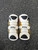 Used STX STX CELL II ARM PAD Lacrosse Arm Pads/Guards White And Gold LG 11849-S000010281 View 1