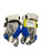 Used Warrior BURN PRO CRABS Lacrosse Gloves Mens Yellow 12" 11849-S000019700 View 3