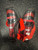 Used Soccer Shin Guards Junior Red LG 11849-S000020738 View 1