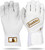 New Franklin - Powerstrap Infinite Series Batting Gloves - Youth Med White View 1