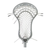 New ECD Lacrosse Weapon X Faceoff Strung Lacrosse Head White 11162-ECDWEAPONXFOWH View 1