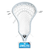 ECD Delta Strung Head White #301121 View 1