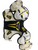 Used Bauer ONE40 Youth Shoulder Pads White/Black/Yellow LG 11613-S000148108 View 1