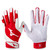 New Mizuno FINCH BB/SB Batting Gloves White And Red LG 11792-MIZ3304270092LG View 1