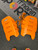 Used TK GX 4.0 Goalie Leg Pads Inter Orange MD 11801-S000035883 View 1