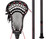 New Warrior BURN NEXT Men Def/LSM Complete Stick Black 11884-WAR647742475712 View 1