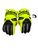 New Adidas EQT BERSERKER Lacrosse Gloves Mens Neon Green 13" 11866-S000019051 View 2