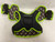 Used WinnWell Youth Shoulder Pads Black And Neon Green MD 11855-S000177593 View 5