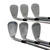 Used Taylormade TOUR BURNER Men's RH Iron Set 5I-PW Stiff Flex Steel Shaft 11506-S000271993 View 5