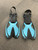 Used Speedo DIVE FINS Underwater Fins Royal Blue L/XL 11614-S000207331 View 1