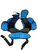 Used Douglas FB Shoulder Pads Royal Blue XS 11866-S000020624 View 3