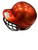 Used Rawlings ORANGE  HELMET W/MASK Batting Helmet w/Mask Orange MD 11884-S000042602 View 1