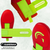 New GUARDIAN YOUTH MITT RED NEON LIME 11771-SLSGBSM-Y-RNL View 5
