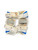 Used Warrior BURN Lacrosse Arm Pads/Guards Clear And Royal Blue MD 11863-S000020505 View 4