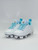 New Play Ball Softball Cleats- White/Aqua/Teal size 13 View 1