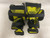 Used Bauer SUPREME SR Goalie KNEE GUARDS Black And Optic Yellow Senior 11855-S000181771 View 2