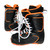 Used M3 MILITIA JR Boys Snowboard Boots Black And Orange Junior 04 11820-S000038721 View 2