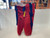  Primetime Sports football pants, youth integrated pants red, padded football pants youth large, used football pants L, youth football gear, red football game pants, Primetime Sports youth equipment, integrated padded pants. View 1