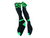 Mitre Soccer Socks Black MD View 1